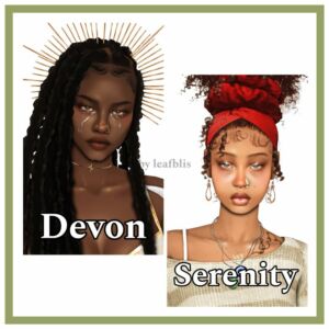 Devon And Serenity ARE Available For Download! Sims 4 CC