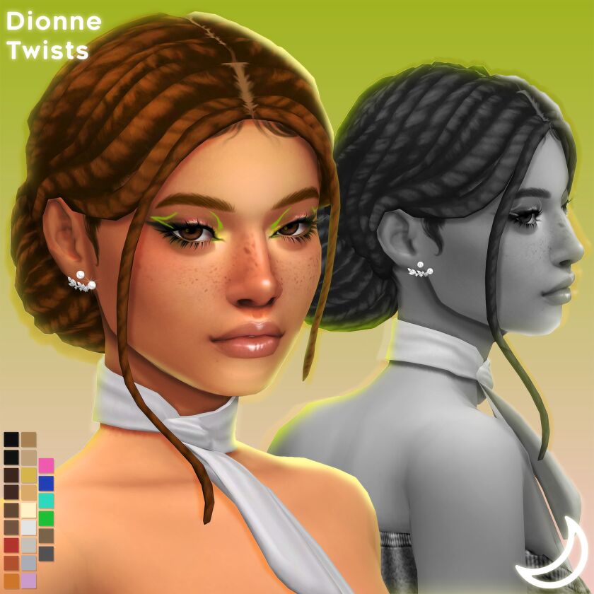 Dionne Twists By Imvikai Sims 4 CC