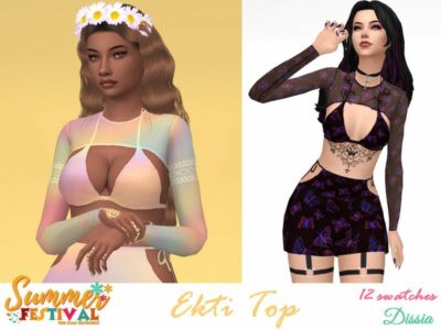 Ekti TOP By Dissia Sims 4 CC