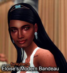 “Eloise’s Modern Bandeau” Tiara Sims 4 CC