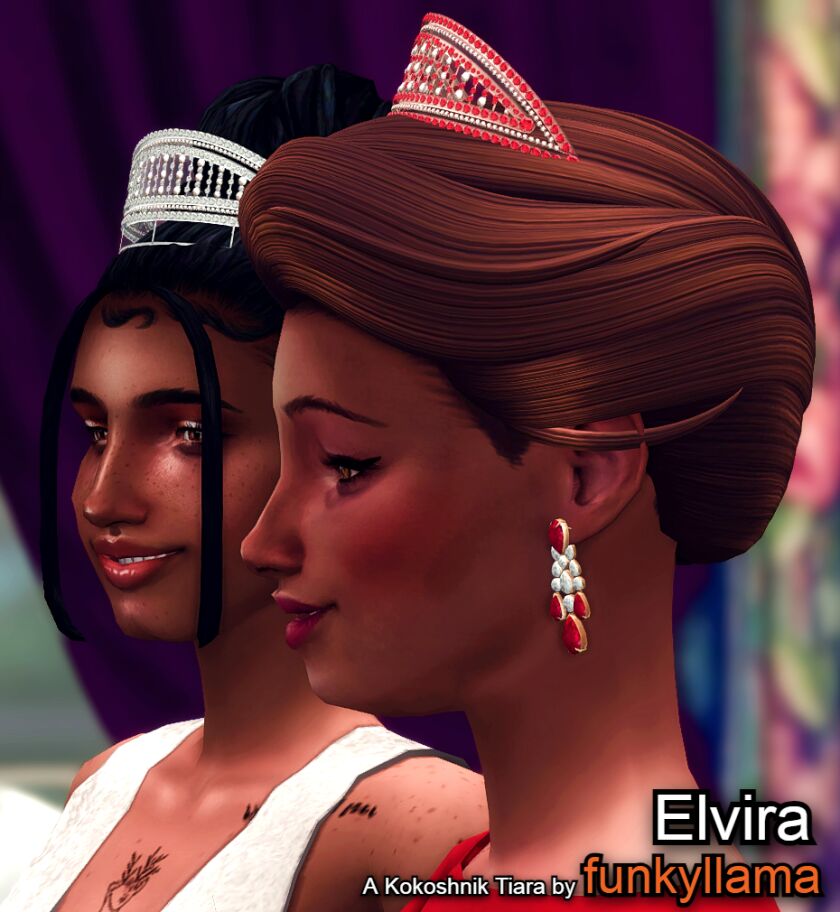 Elvira Kokoshnik Tiara Sims 4 CC