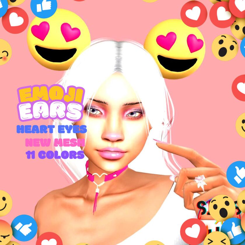 sims 4 cc emoji ears 11