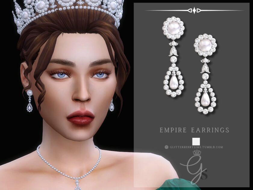 Empire Earrings Sims 4 CC