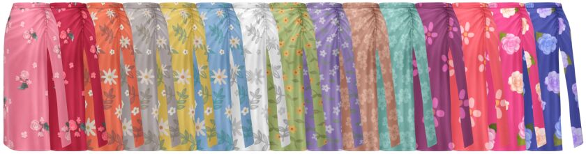 sims 4 cc flower rhythm skirt 2