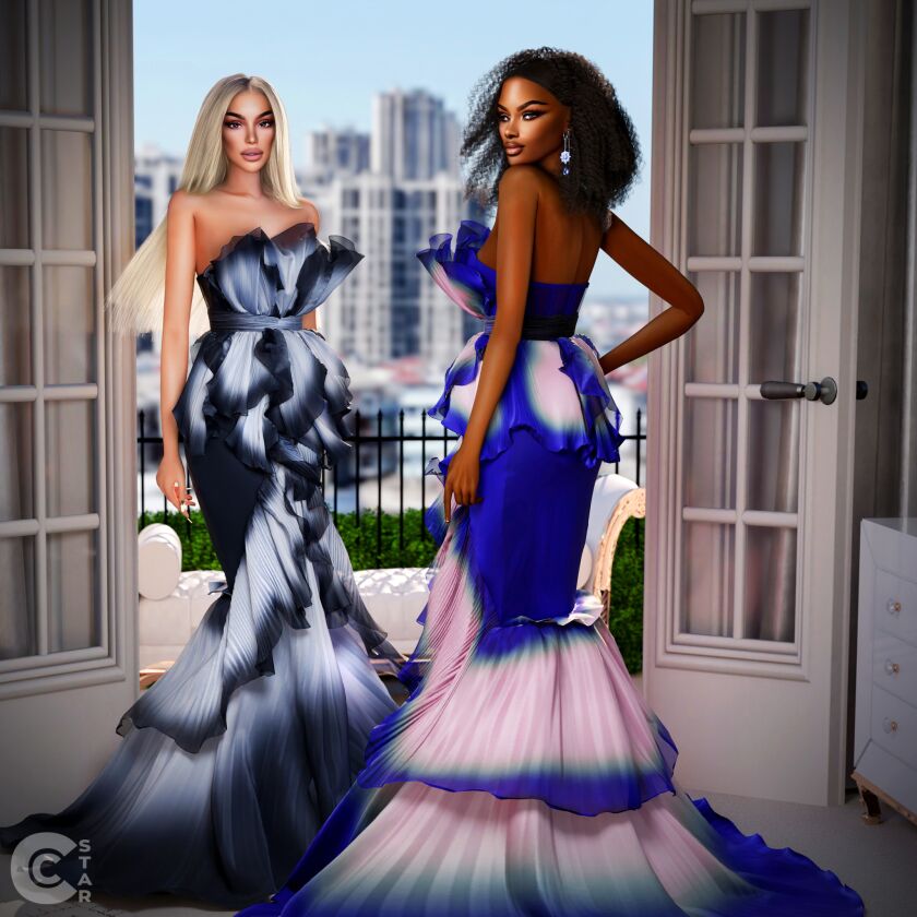 sims 4 cc georgina chapmans layered tulle gown from met 2