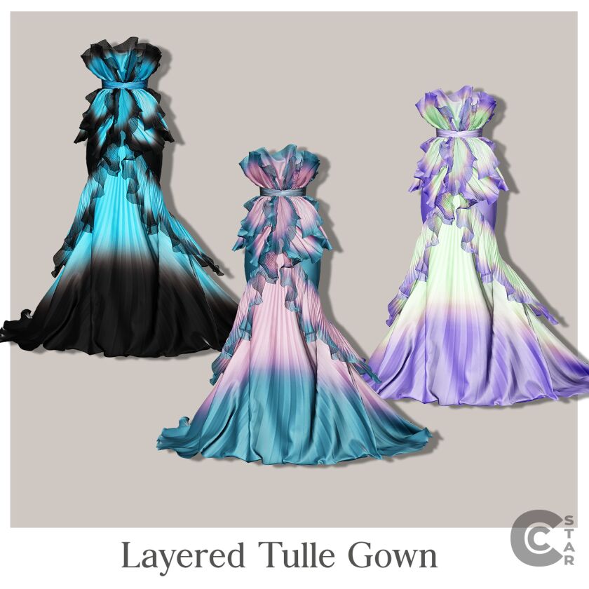 sims 4 cc georgina chapmans layered tulle gown from met 5