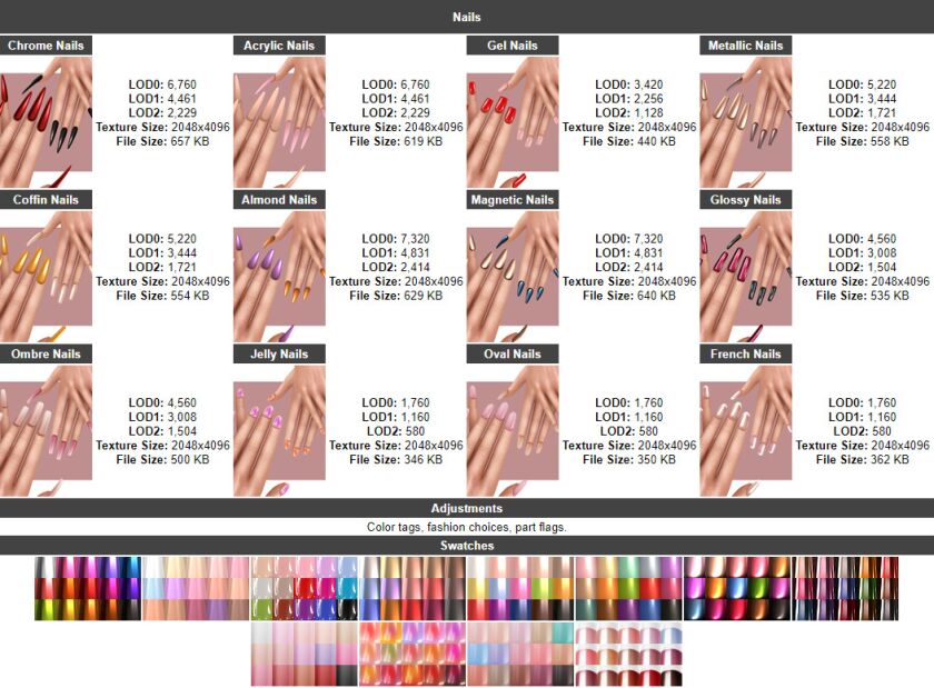 sims 4 cc glossy nails 3