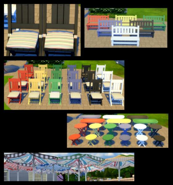 sims 4 cc grammas patio set 13