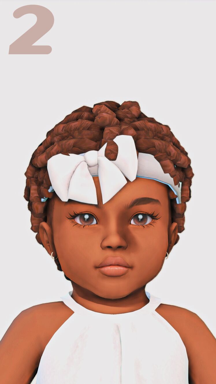 sims 4 cc hair for infant girls 2