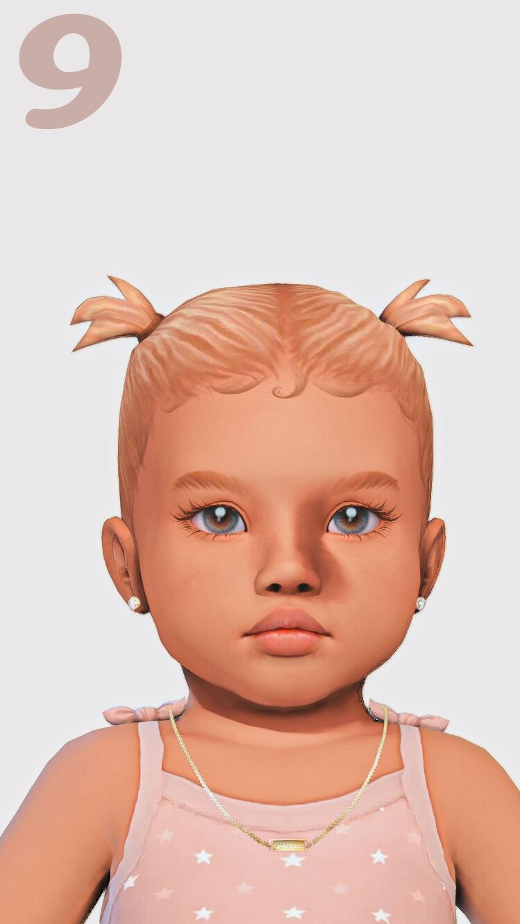 sims 4 cc hair for infant girls part 2 9