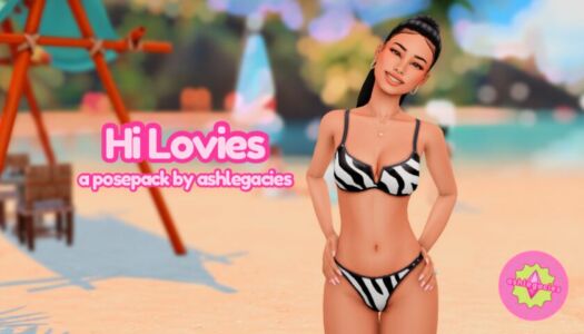 HI Lovie Posepack Sims 4 CC