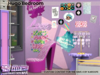 Hugo Bedroom By Kardofe Sims 4 CC