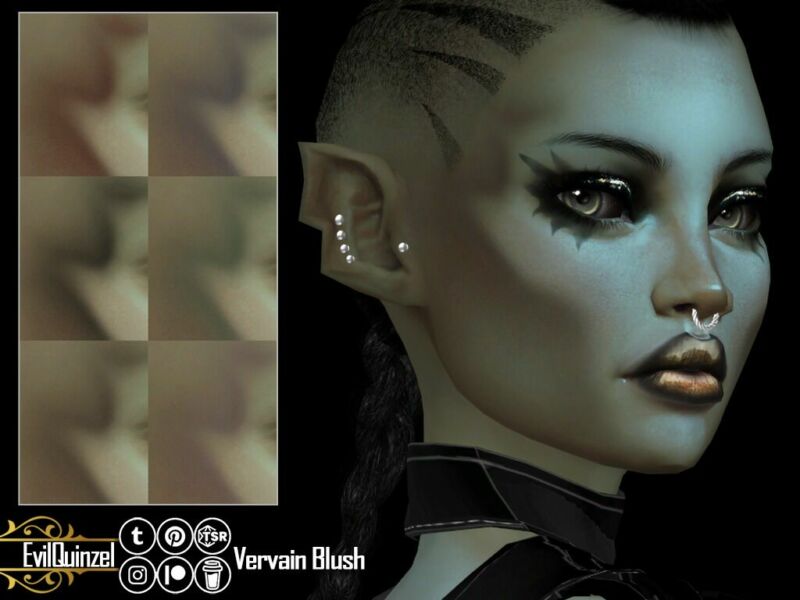 sims 4 cc i try a vampire look for a change vervain 2