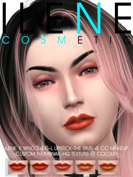 Ilene_E Wno346-L Lipstick Sims 4 CC