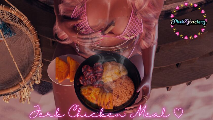 Jerk Chicken Meal [Blender Vers.] Sims 4 CC