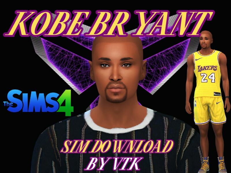 Kobe Bryant SIM Download By VTK Sims 4 CC