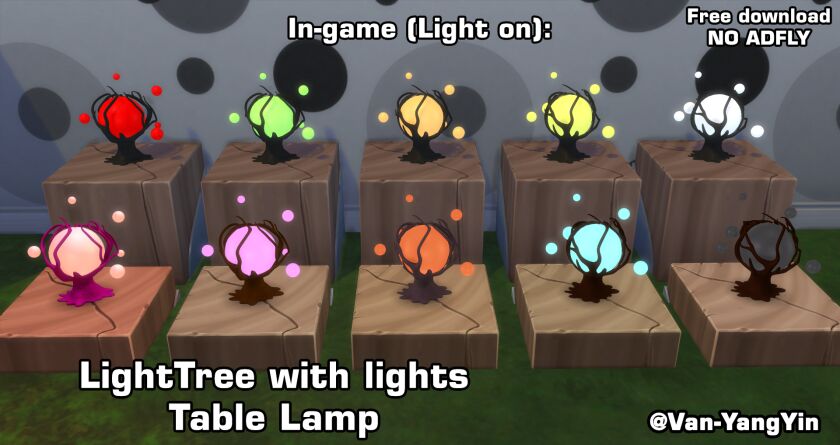 sims 4 cc lighttree table lamp 2 versions 3