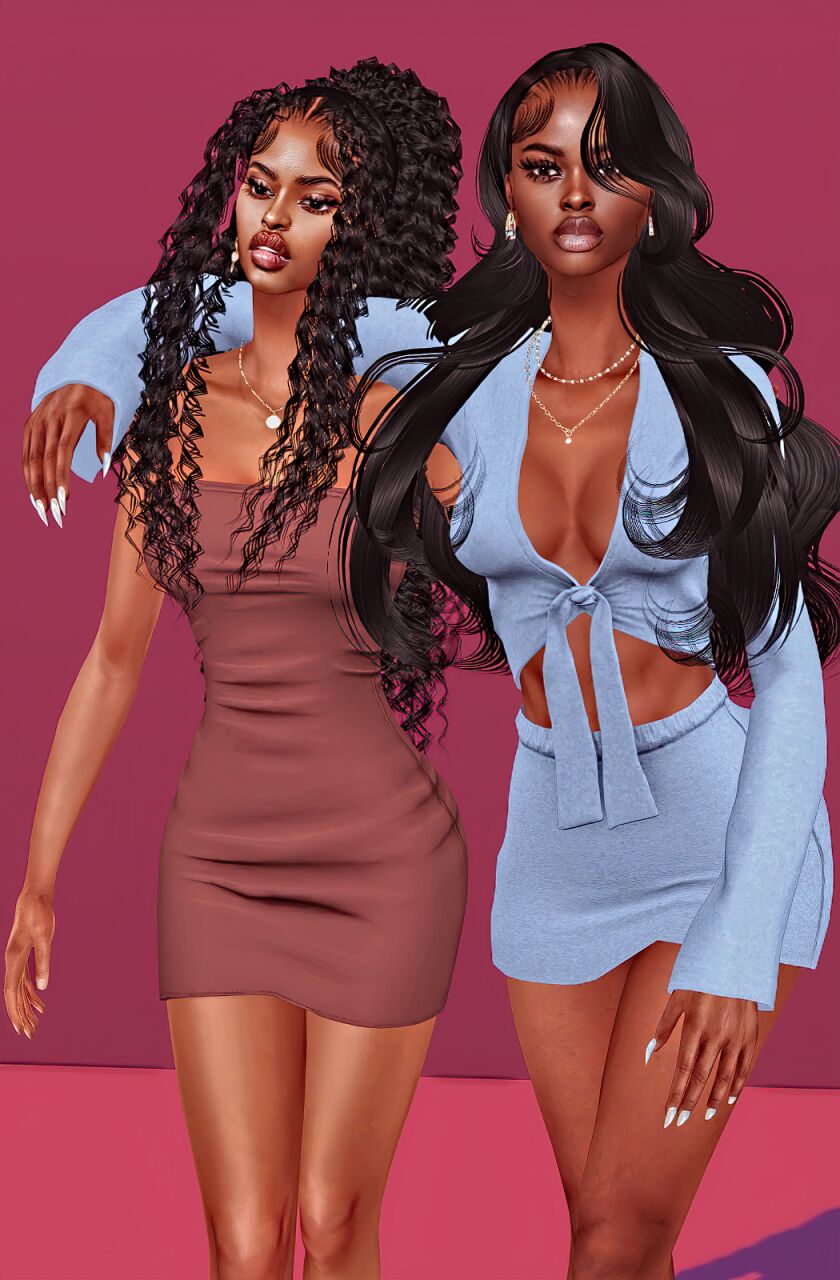 sims 4 cc liyah and mariah 2 new sims w custom skin and 4