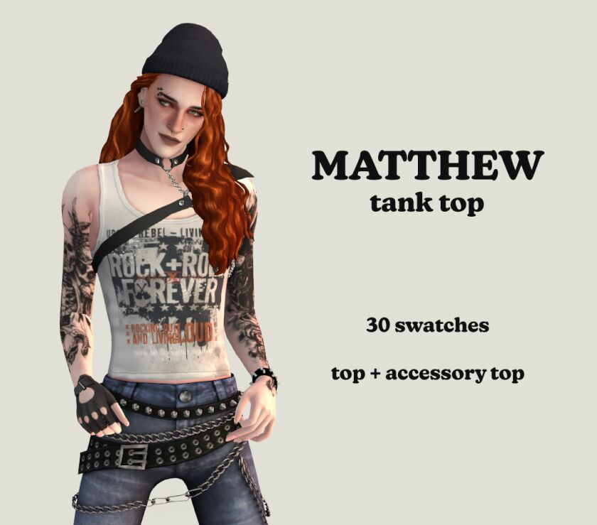 Matthew Tank TOP Sims 4 CC