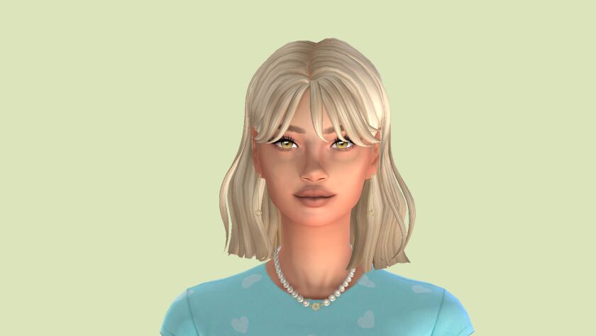 sims 4 cc medium length hair part 1 2