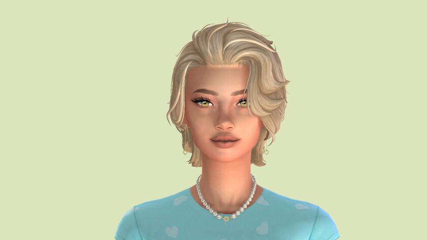 sims 4 cc medium length hair part 1 3