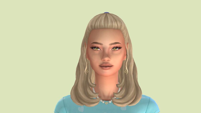 sims 4 cc medium length hair part 1 5