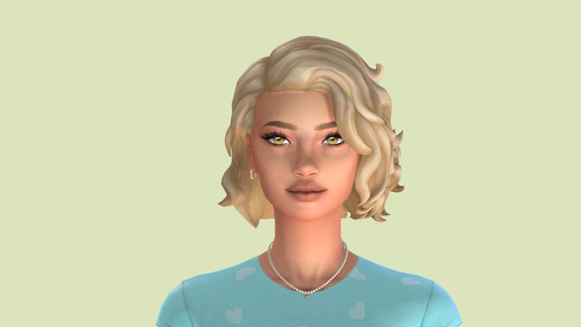 sims 4 cc medium length hair part 1 6