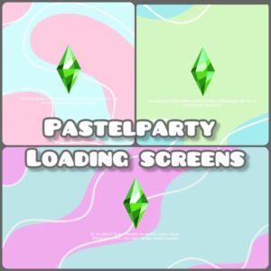 Pastelparty Loading Screens | Notsospecialsims Sims 4 CC