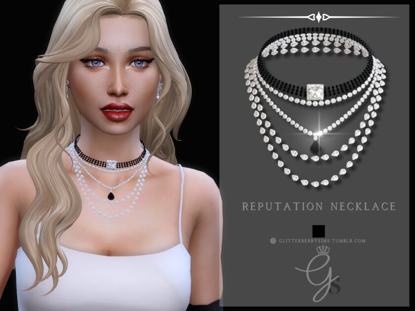 Reputation Necklace Sims 4 CC