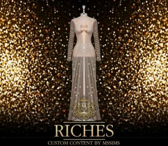 Riches Gown Sims 4 CC