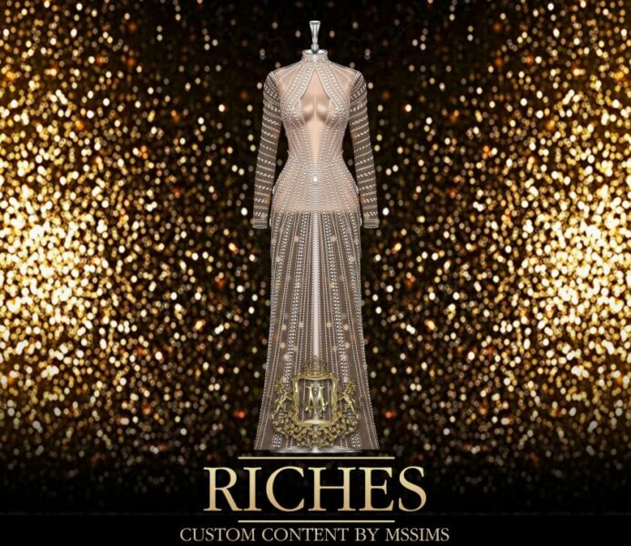 Riches Gown Sims 4 CC