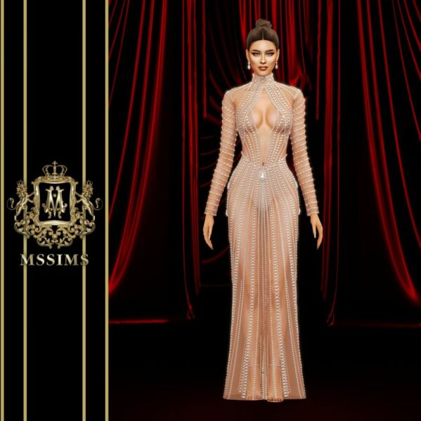 sims 4 cc riches gown 2