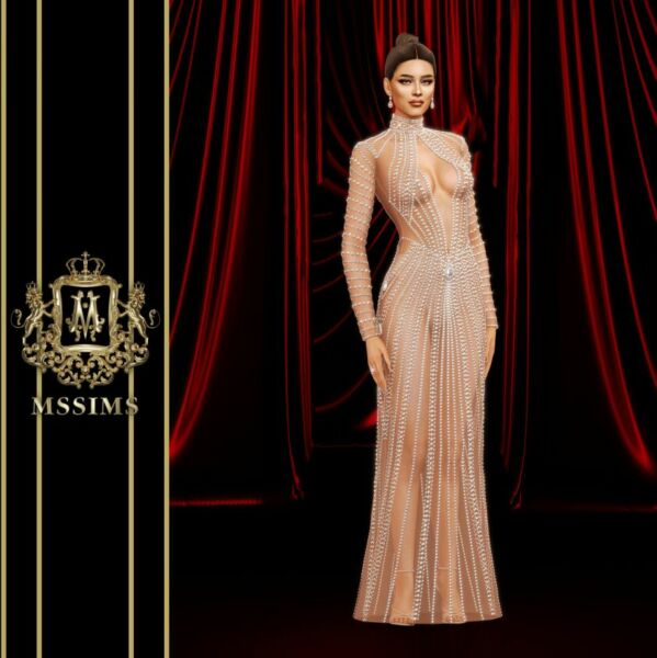 sims 4 cc riches gown 3