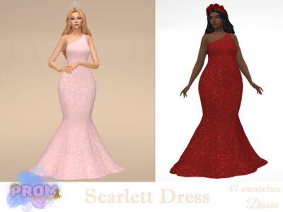 Scarlett Dress Sims 4 CC