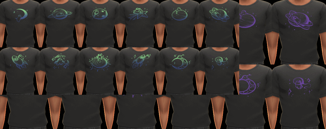 sims 4 cc space ghostie tee overlay 2