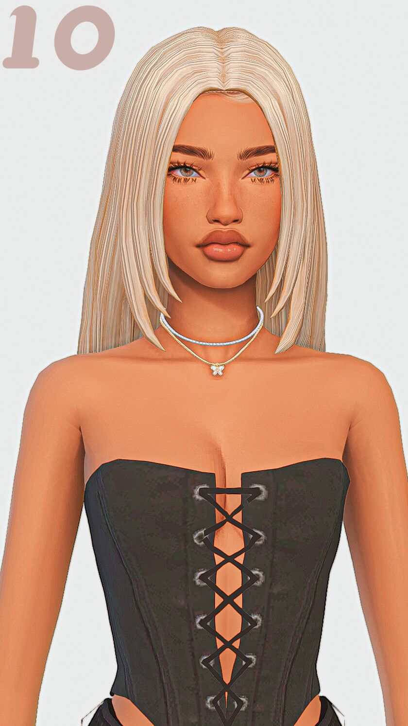 sims 4 cc straight hair maxis match edition part 3 10