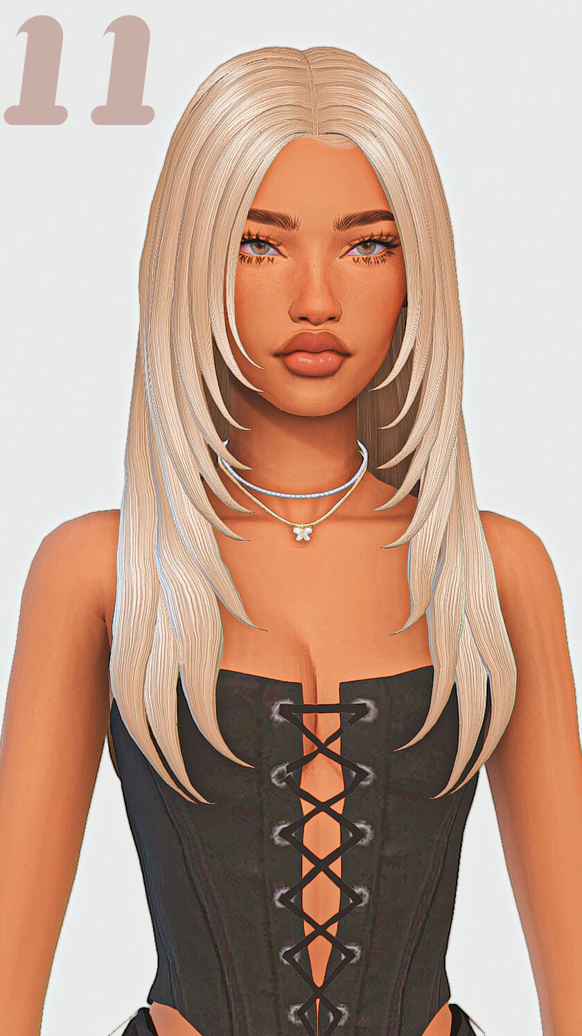 sims 4 cc straight hair maxis match edition part 3 11