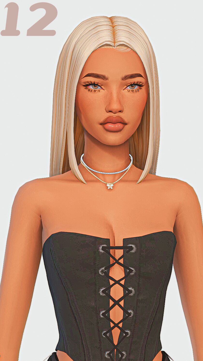 sims 4 cc straight hair maxis match edition part 3 12