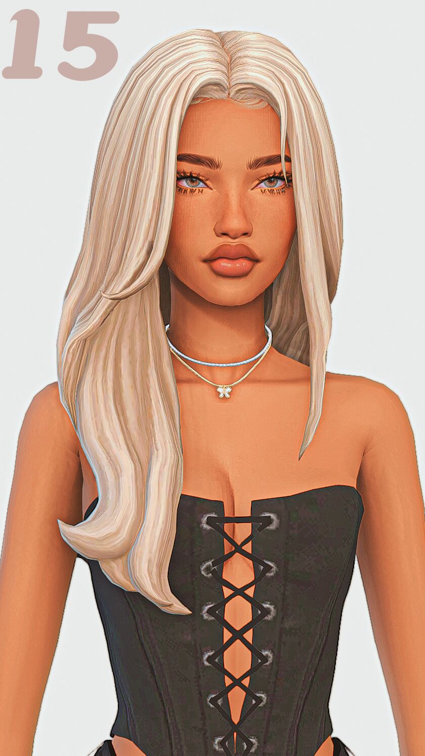 sims 4 cc straight hair maxis match edition part 3 15