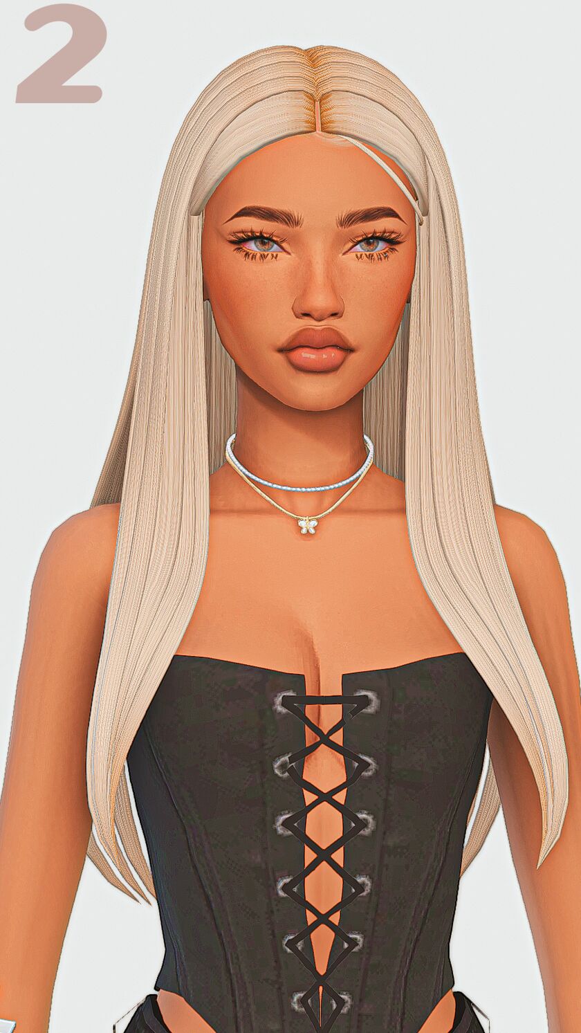 sims 4 cc straight hair maxis match edition part 3 2