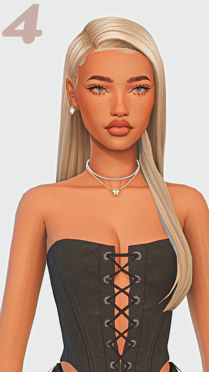 sims 4 cc straight hair maxis match edition part 3 4