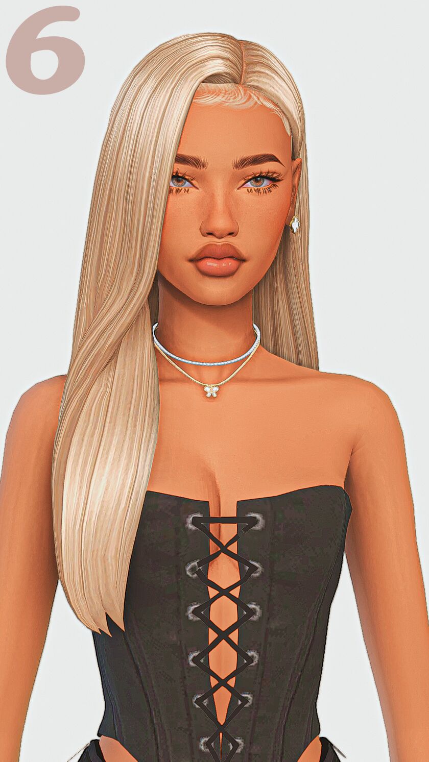 sims 4 cc straight hair maxis match edition part 3 6