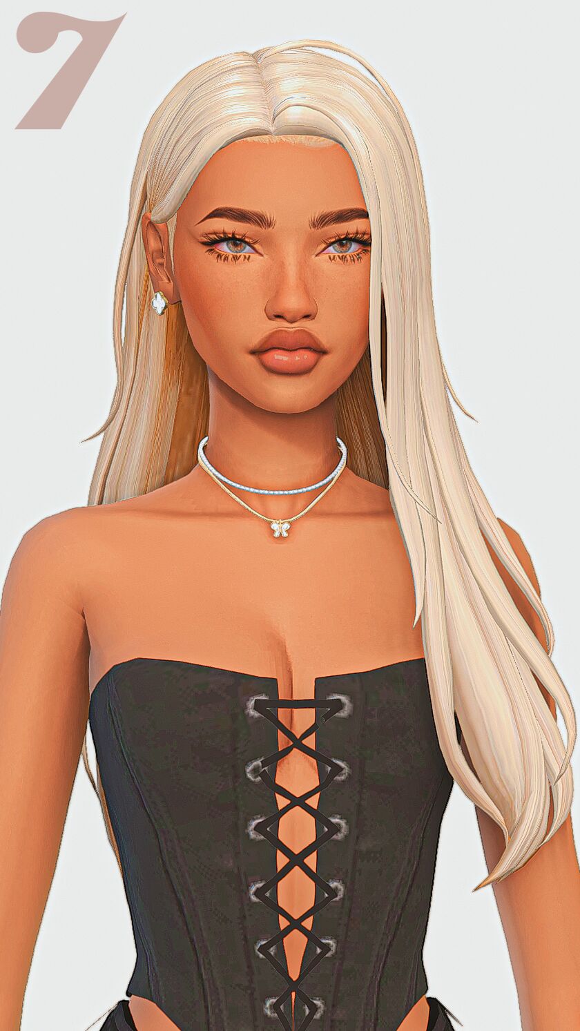 sims 4 cc straight hair maxis match edition part 3 7