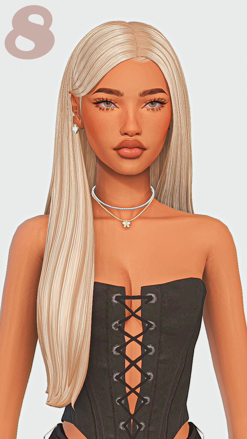 sims 4 cc straight hair maxis match edition part 3 8