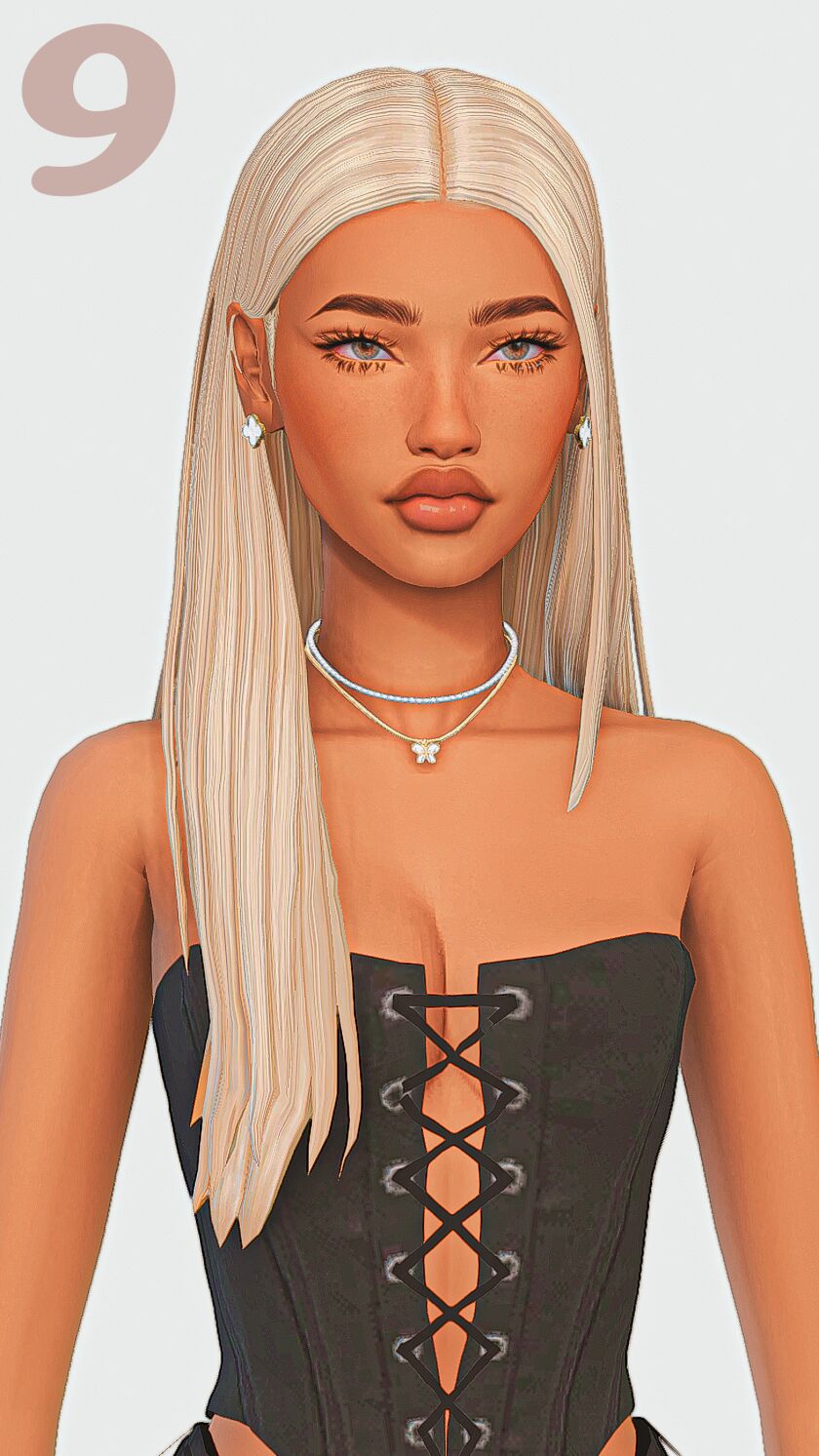 sims 4 cc straight hair maxis match edition part 3 9