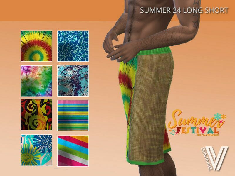 Summer 24 Long Short By Simmiev Sims 4 CC