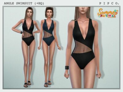 Summer Festival – Angle Swimsuit. By Pipco Sims 4 CC