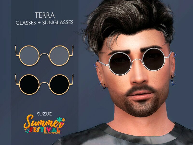 Summer Festival Terra Glasses And Sunglasses By Suzue Sims 4 CC