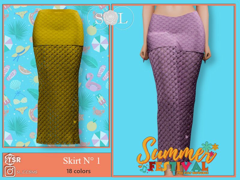 Summerfestival_Sl_Skirt_1 Sims 4 CC