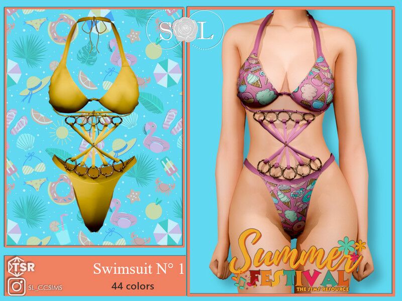 Summerfestival_Sl_Swimsuit_1 Sims 4 CC